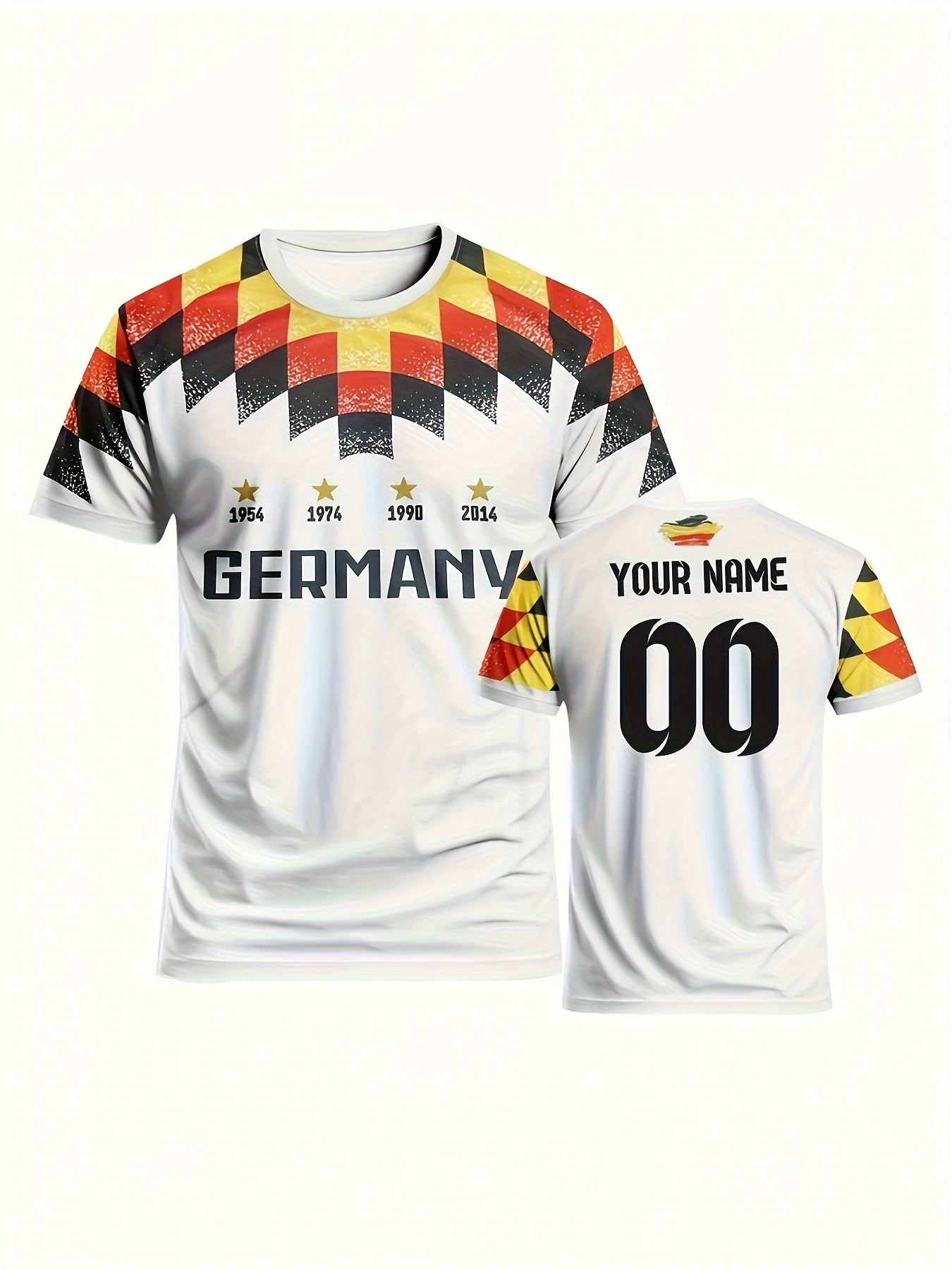 personalisiertes fußballtrikot, personalisierter name und nummer - füge deinen individuellen text und trikotnummer hinzu - atmungsaktives sport-t-shirt,   für fußball, sportgeschenk, teamuniform - kompatibel für fußballpartys, spiele
