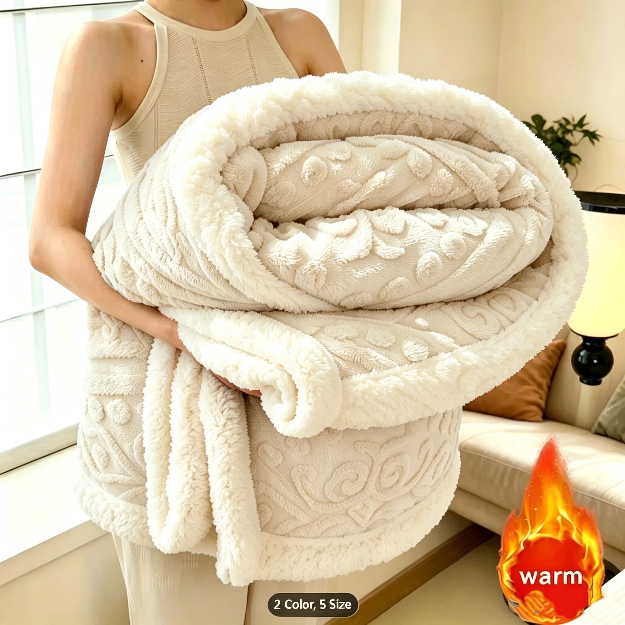 Full Size Bed Blanket, Lightweight With No Heavy Feeling, Suitable For , Neutral Versatile Color, Home Couch Throw Blanket Office Nap Blanket, Multi-functional Plush Blanket, Machine Washable