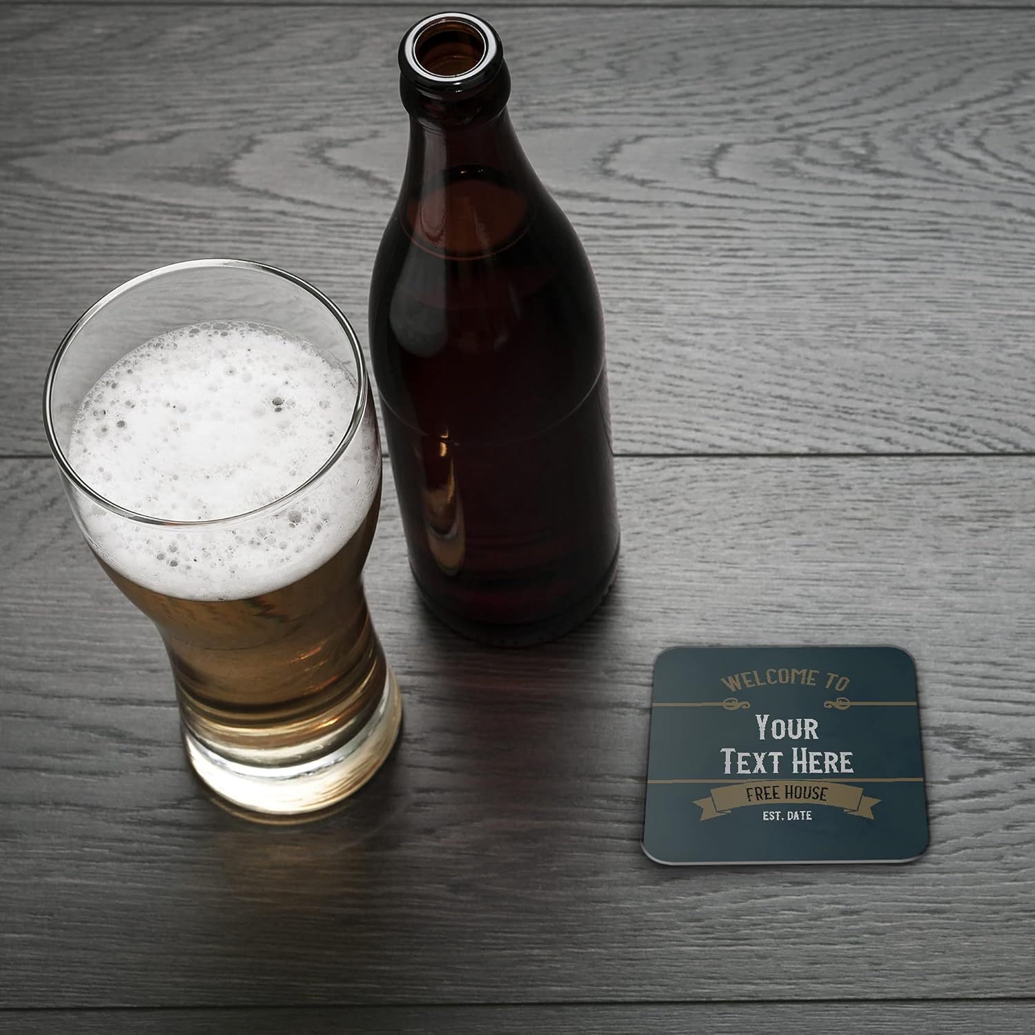 Customizable Square Coasters with Photos and Logos