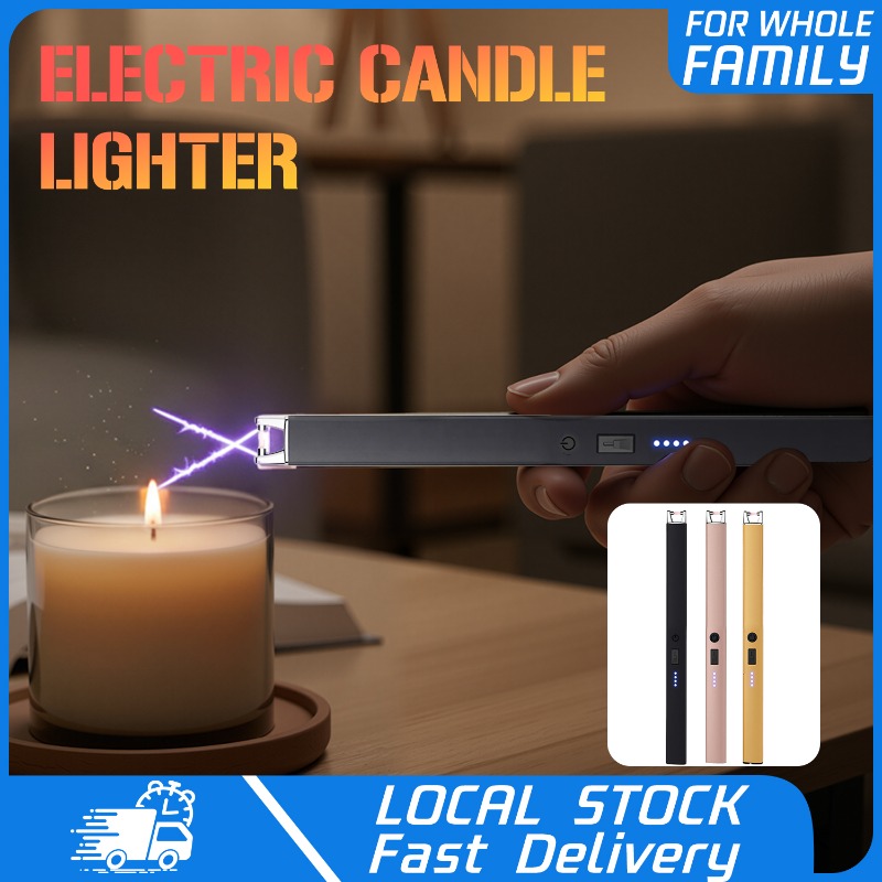 TEMU Rechargeable Electric Candle Lighter - Windproof Flameless Ignition, & - (smartphone-like) Lighter For Camping, Kitchen, Gas Stoves, Candles,