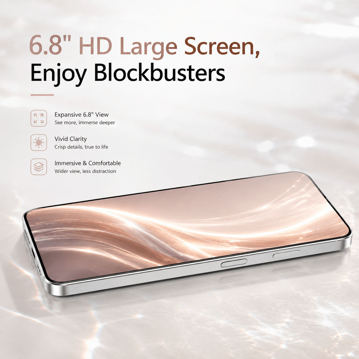 unlocked   backup device 6 8 hd screen 4gb 64gb expandable memory   facial recognition full set accessories courier Product details 1