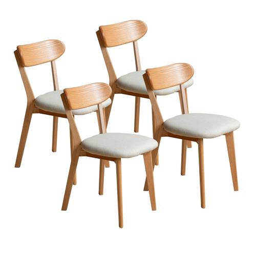 set of 4pcs dining chair wooden fas grade in north america 100 wood chair solid chair table chair room chair simple and natural 47 5 55 5 78cm