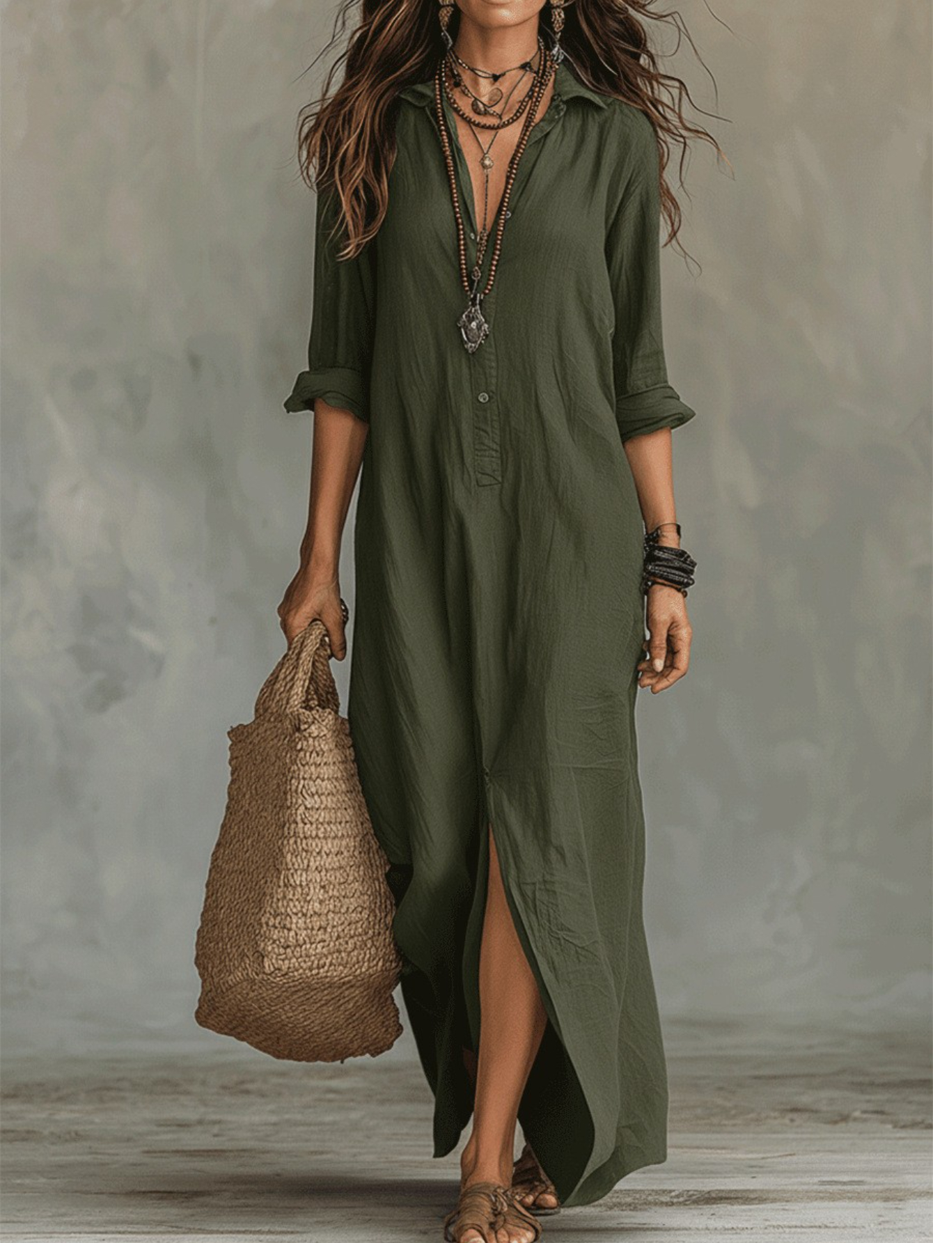 long casual dresses sold on Temu United States