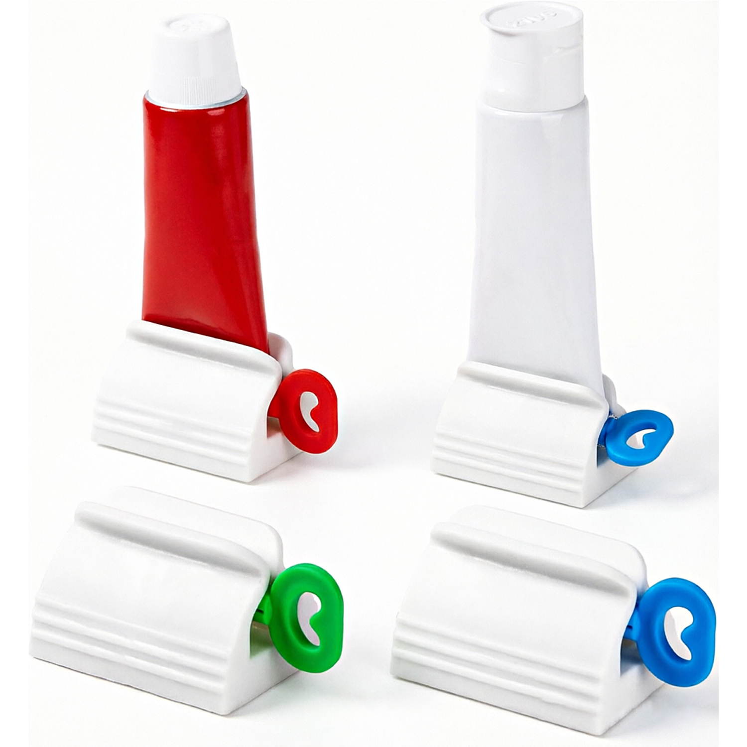 TEMU Presse-dentifrice, Lot de 4 rouleaux presse-tubes, Distributeur, Simple et