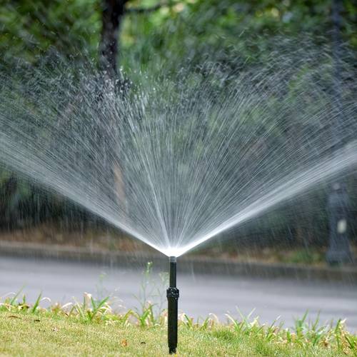 4pcs Retractable -Up Sprinkler Heads - 0° to 360° Rotating Lawn Irrigation Tool, Hidden Design, Durable Plastic, Compatible with EU Hose Connectors, Adjustable Sprinkler Heads, Suitable for Garden Watering, Outdoor Watering