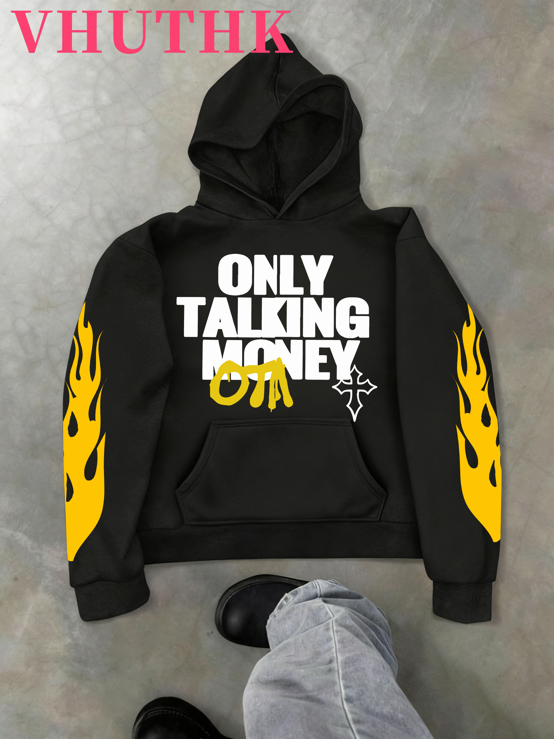 money hoodie sold on Temu United States