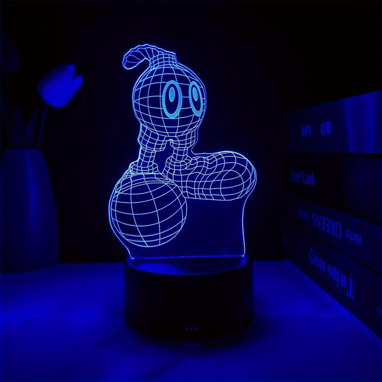 modern 3d cartoon night light desk lamp usb powered 7   switch plastic tabletop   for bedroom study gaming room ideal holiday birthday gift desk lamp for office study room lighting   design durable plastic Product details 2