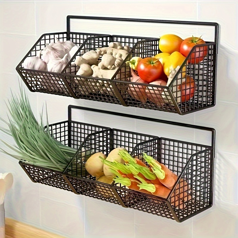 

Stylish Kitchen Storage Basket - , Adjustable, And Spacious Organizer For Spices, Garlic, , Vegetables, And More - Maximizing Home Kitchen Organization And Reducing Clutter