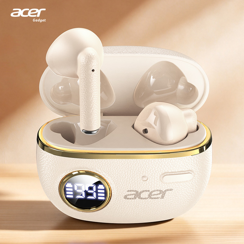 TEMU [acer 2026 New Model] Official Genuine Ohr544 Wireless In-ear Headphones With Led Display Charging Case, 14-hour Super Long Standby, Wireless