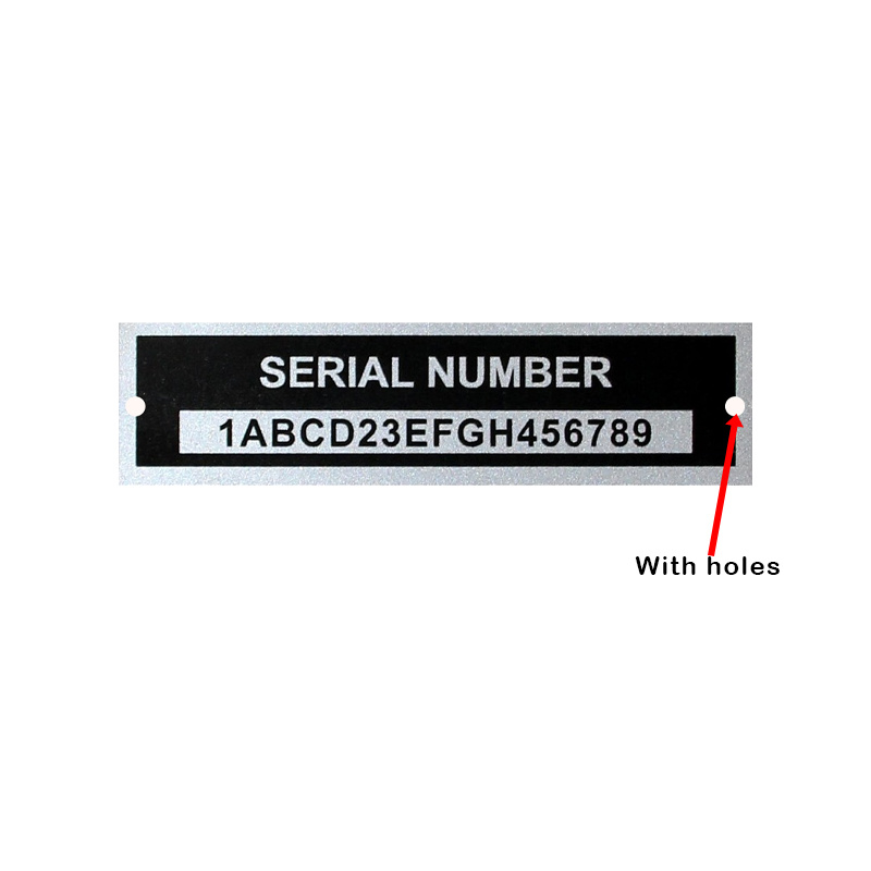 TEMU Personalized Trailer Vin Tag & Equipment Id Plate - Custom Serial Number Data Label, 2.56x0.79 Inch Aluminum Identification Nameplate For Rv,