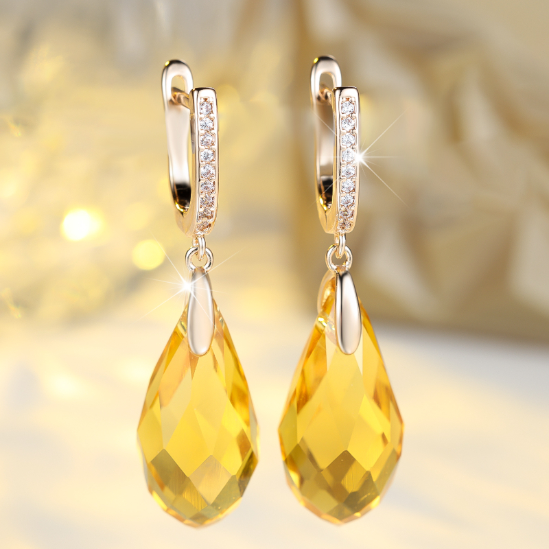 TEMU 1 Paire de Boucles d'Oreilles Pendantes Rhombes pour Filles, Incrustées de Synthétique , Mode Facile Individuelle Belle Élégante Décontractée
