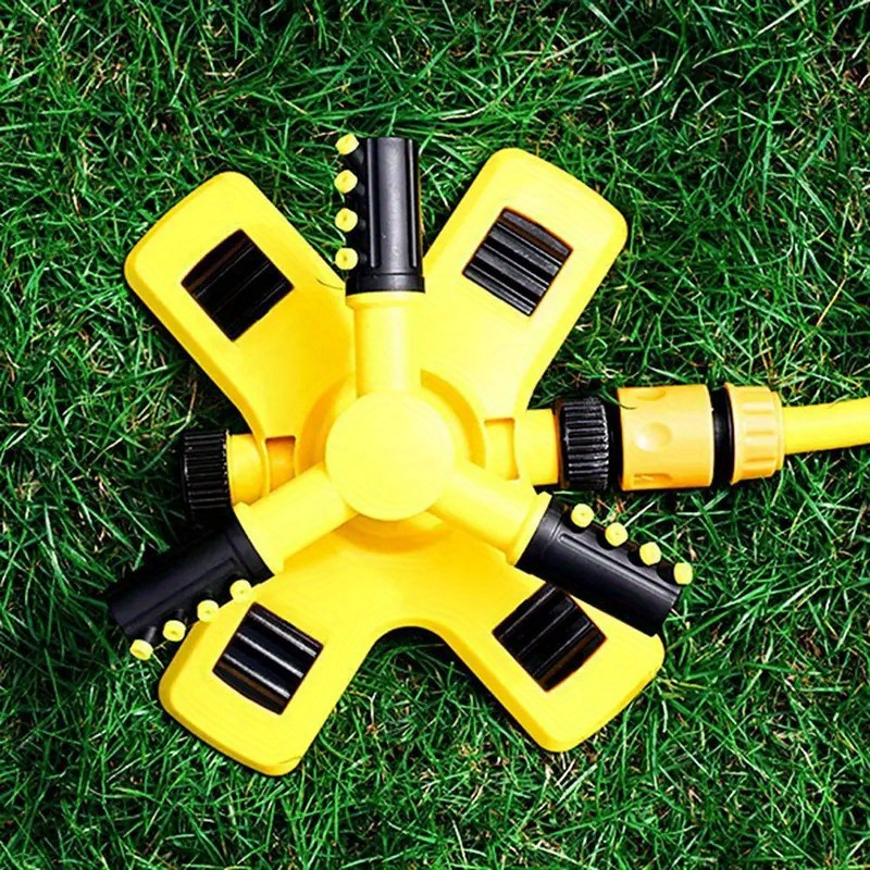 360-Degree Automatic Rotating Sprinkler Head - Durable Plastic, No Battery Needed, Ideal for Lawn & Garden Irrigation, Garden Watering Solution|Automatic Sprinkler System|Plastic Sprinkler Head, Garden Sprinkler