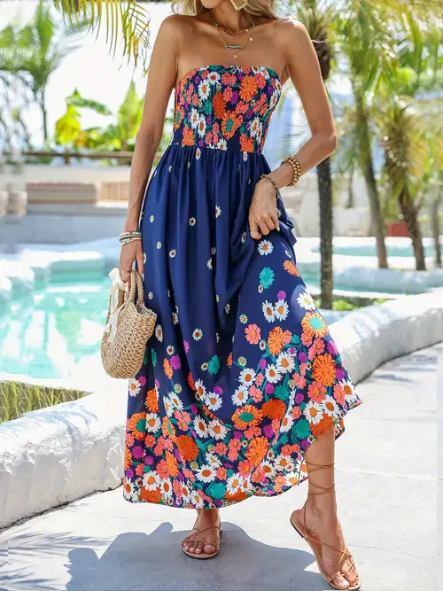 tropical maxi dress sold on Temu United States tropical maxi dress sold on Temu United States