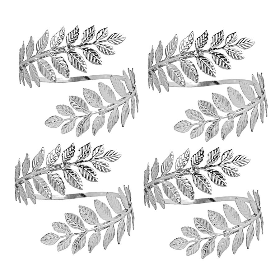 TEMU 4-pack Floral Leaf Shaped Metal Curtain Tiebacks Light Luxury Individual Fashion Curtain Hooks