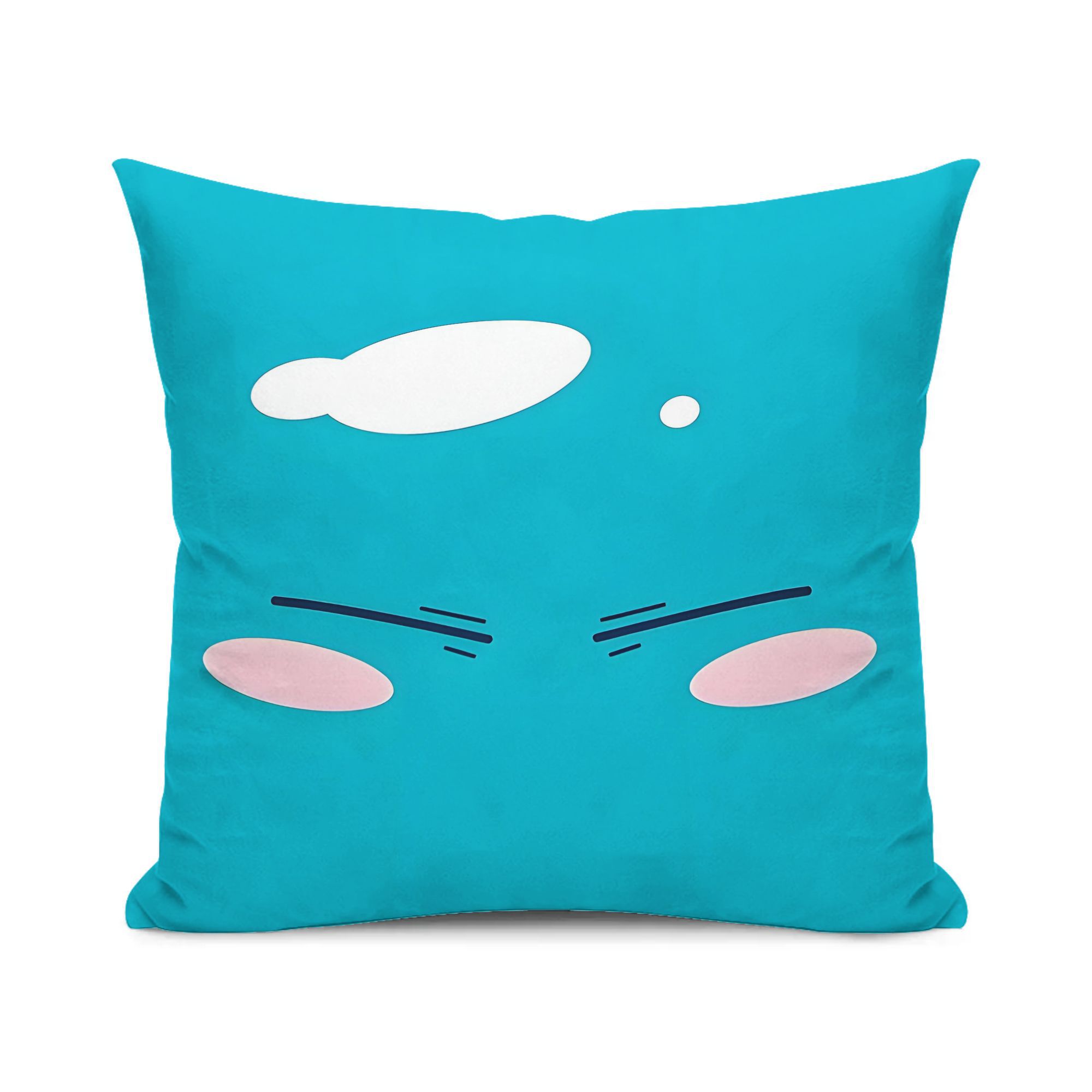 TEMU 【製品タイトル】転生 顔 チビ インススタイル 漫画 ピローカバー ソフト かわいい ドール クッション 寮 ソファ デコレーション