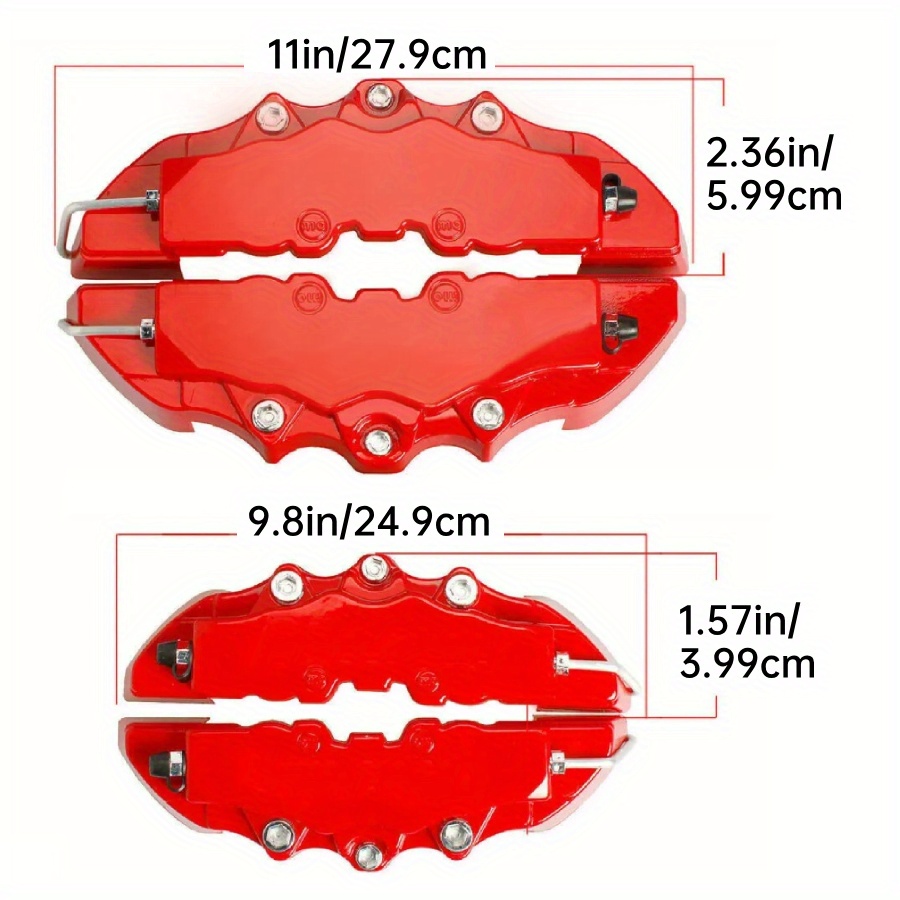 Tesla Cybertruck Brake Caliper Cover Set Wheel Hub Front Rear C U2013 -Premium EV&Tesla Accessories