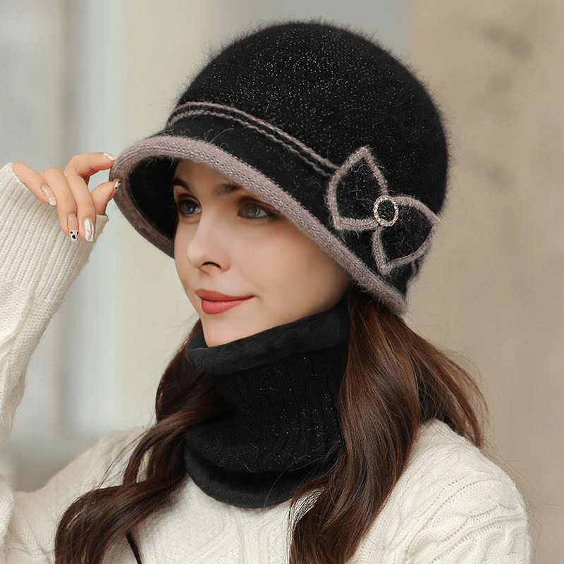 

Cozy Knit Bucket Hat For Women - Warm, Stretchy Rabbit Fur, Fall/winter | Ideal Day Gift