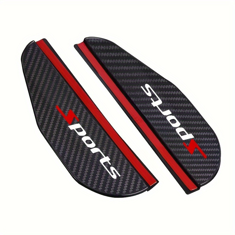 2pcs Car Rearview Mirror Rain Eyebrow Carbon Fiber Rearview Mirror Rain Snow Blocking Sun Visor For For Benz For