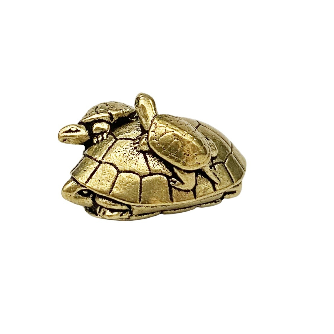 TEMU Solid Retro Brass Turtle Small Statue Ornament, Metal , Adult Desktop Living Room Home Decoration Christmas Gift