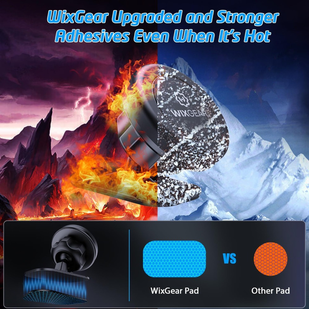 car mount 2 pack universal stick on dashboard magnetic phone holder for car strong magnet mount for cell phones Product details 4