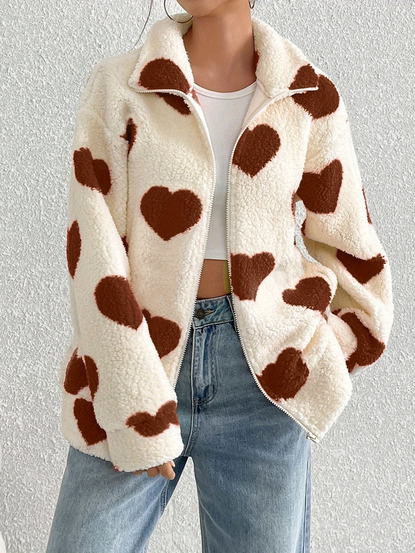 ✨美品　X-girl　HEART BOA JACKET POP UP】Heart boa jacket