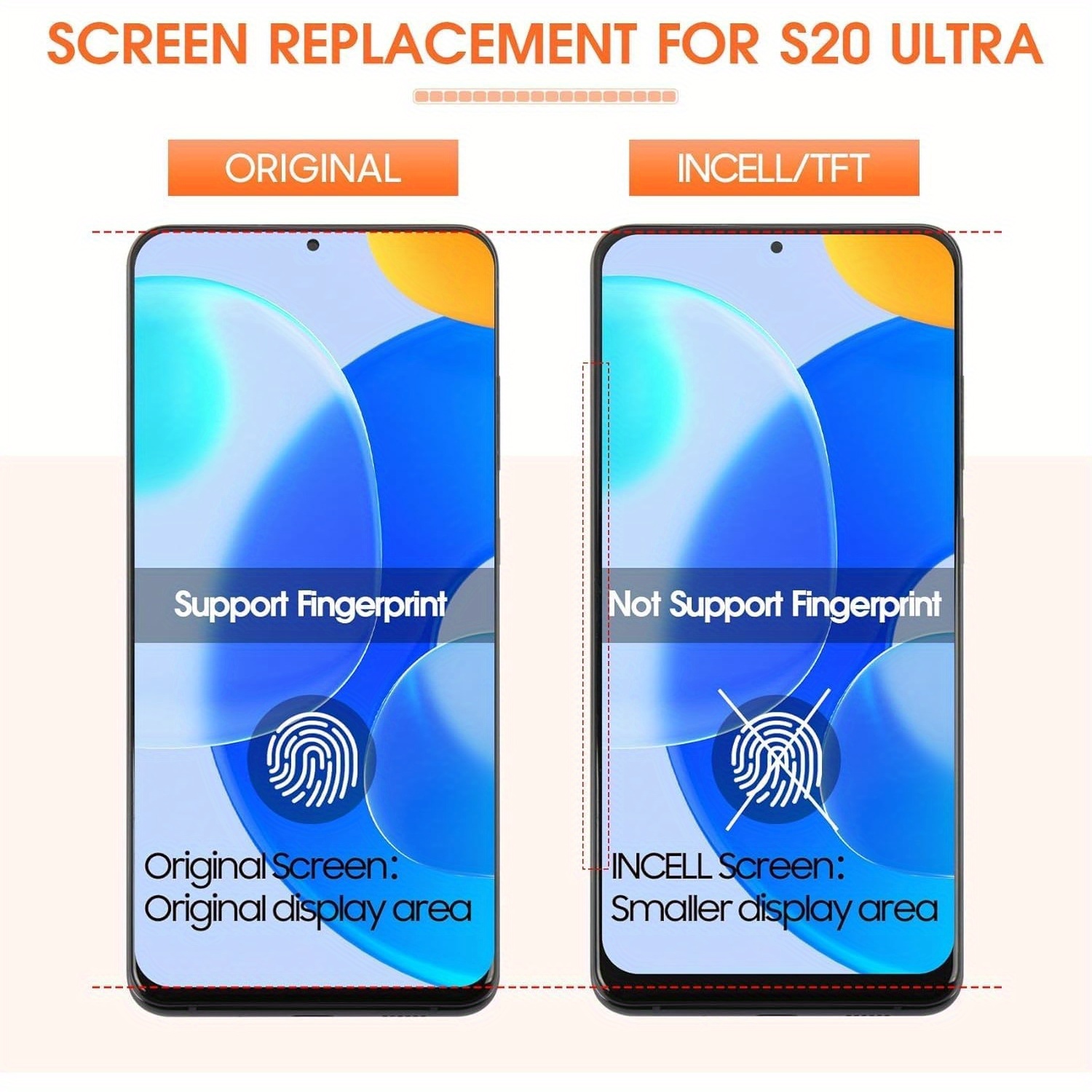 incell 20 ultra screen replacement display s20 ultra Temu