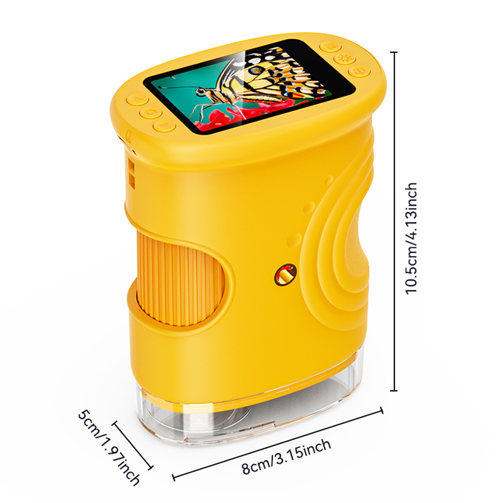 item picture   kids microscope 2 inch ips screen 500x handheld digital   pocket portable mini usb electronic magnifier camera pc compatible science education fun toys birthday gifts for children and students thanksgiving