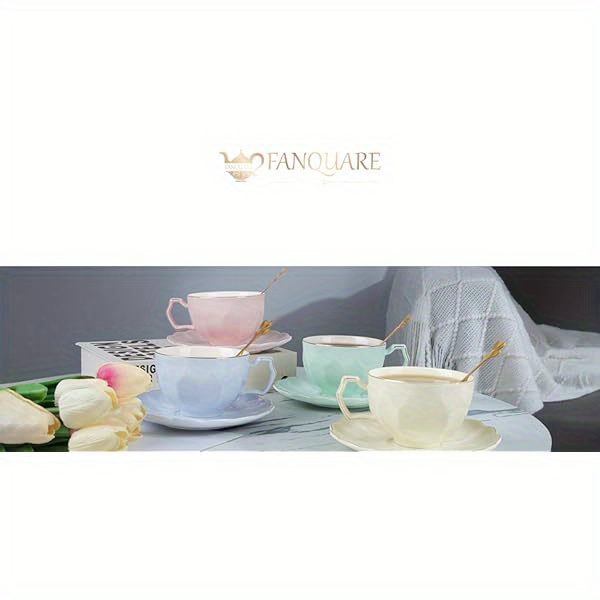   cup and saucer set, porcelain tea cup with  , big floral tea cup for gift, tea party, 7. 43oz, coffee cup set, cappuccino cups, coffee cup, coffee cup and saucer set, cups for tea, gift set, party drinkware, elegant saucer, stylish drinkware,  ,   porcelain, large capacity cup, coffee mug, home  , gift   Product details 0