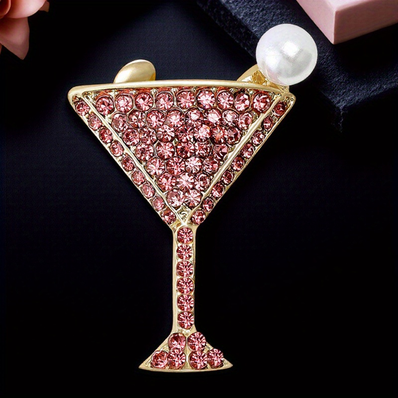 Elegant Brooch - Tall Red Wine Accessory Suitable For , Party Wedding Gift, Novelty Wine Lover Token