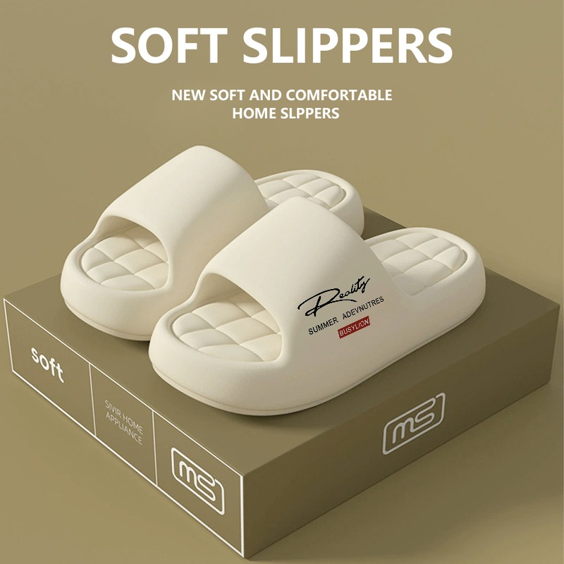 Image of 2026-new Summer Women' Color Thick Sole Slippers, -dry Slides For Home Bathroom Outdoor, Women Shoes