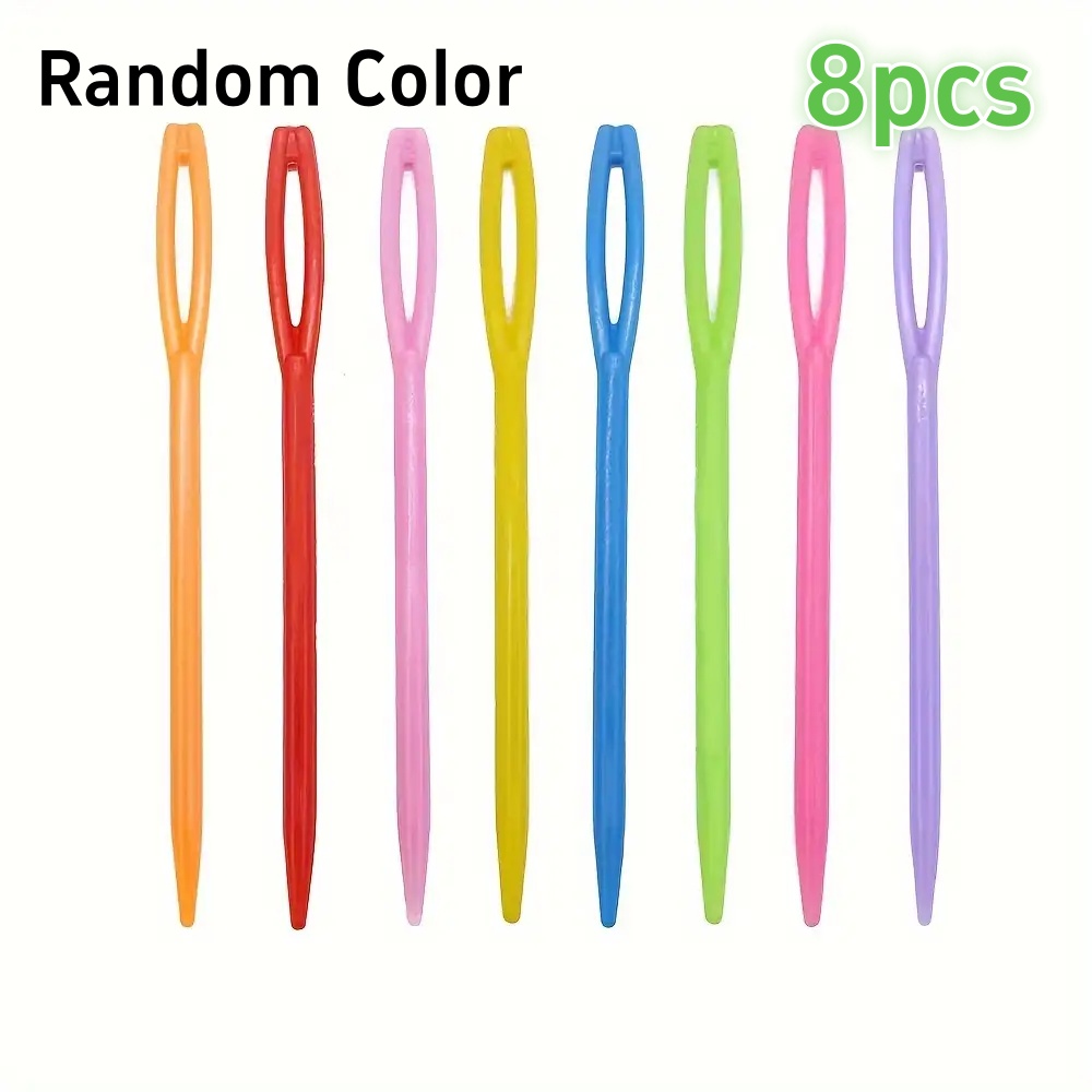 TEMU 8pcs Set Creative Braiding Tools, Colorful Thread Needle Hair Clips With For Easy And Quick Styling - Random Colors, Perfect Gift For 11 Major