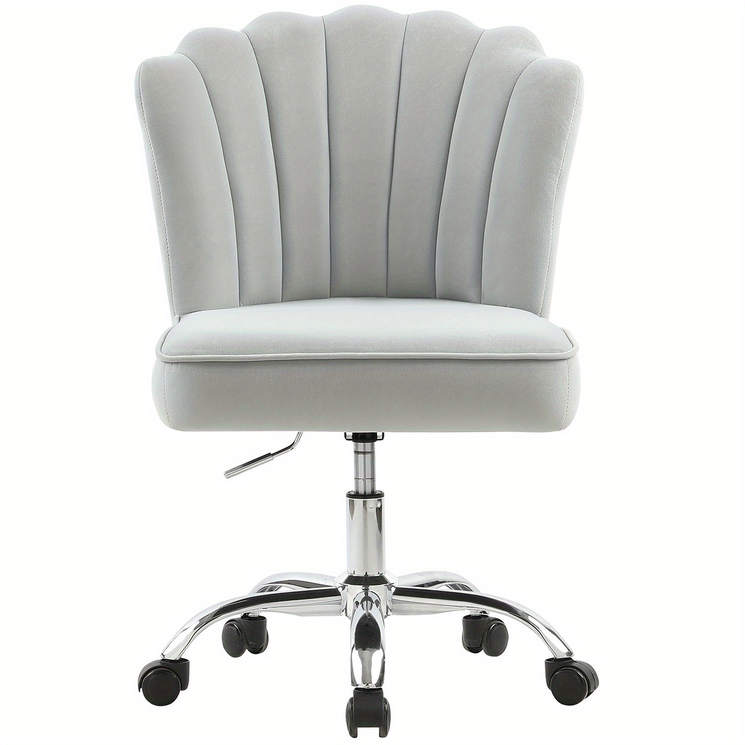 Velvet Office Chair, Girls' Desk Chair, Swivel Vanity Chair With Wheels, Height Adjustable Chair For Women, Ideal For Dressing Table, Study, Office, Or Bedroom, Supports Up To 135kg