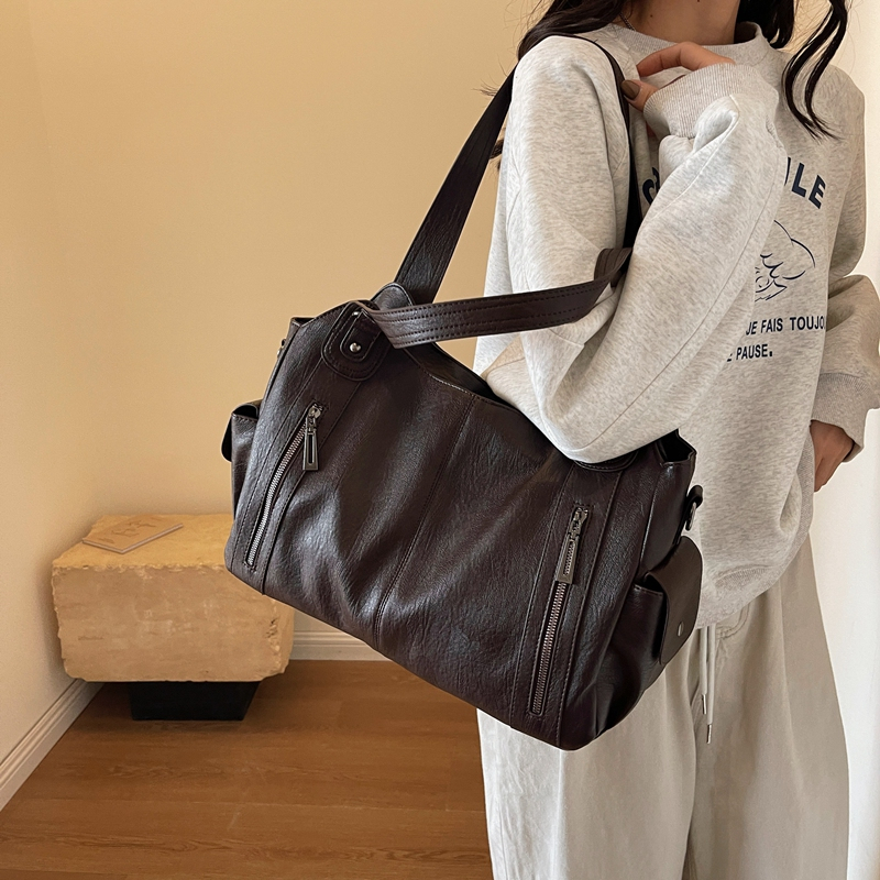 TEMU Women's Handbag, New Fashionable Multi-functional Shoulder Bag, Large Capacity With Multiple Storage Spaces, Crossbody Bag, Suitable For Work