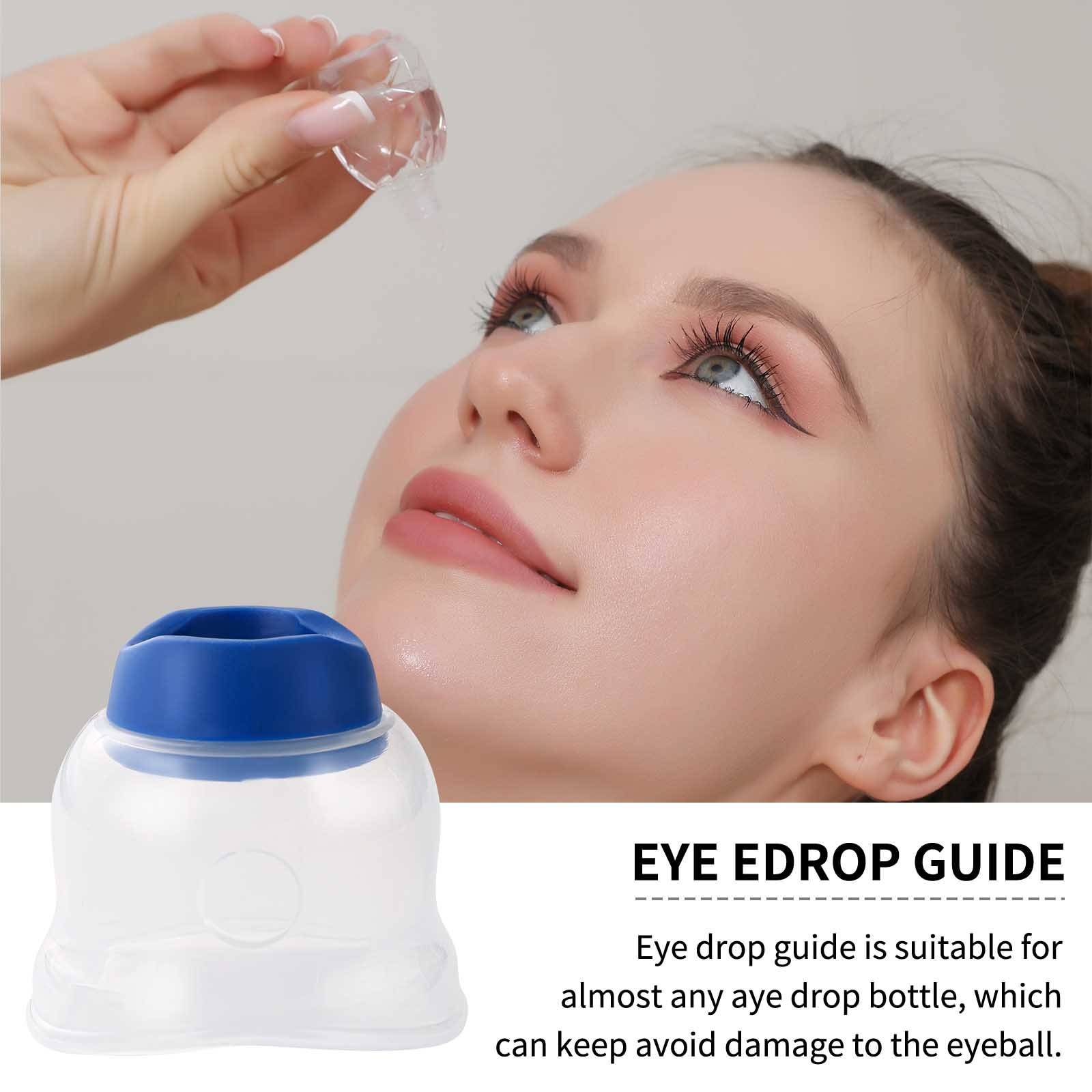 Eye Drop Adapter, Reusable Dispenser with Ergonomic Grip