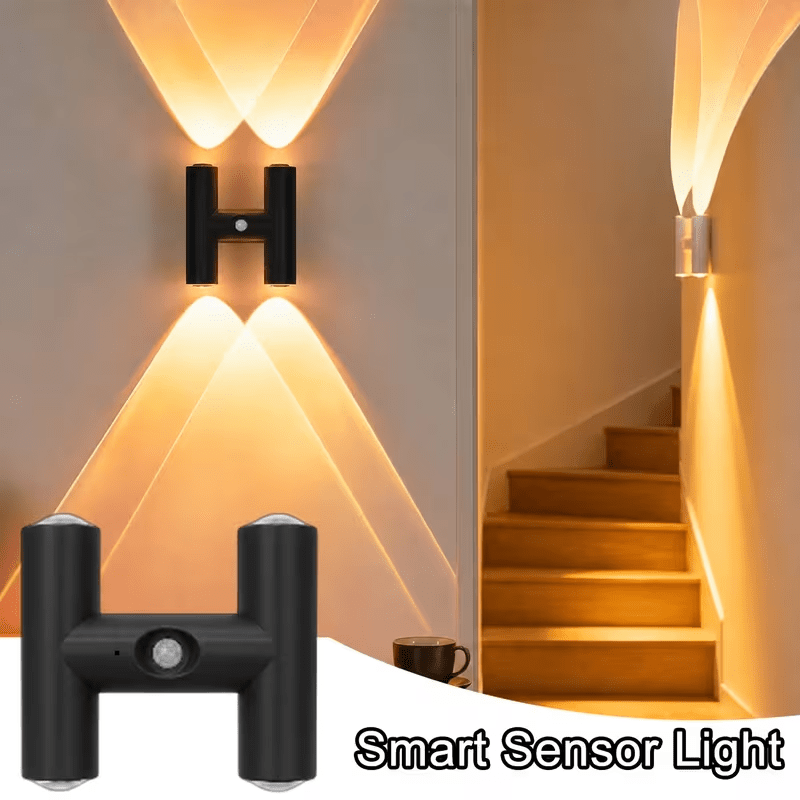 TEMU luce notturna a LED con di a 3 colori 2026, lampada da parete ricaricabile magnetica, applique decorativa per Natale Halloween camera da letto