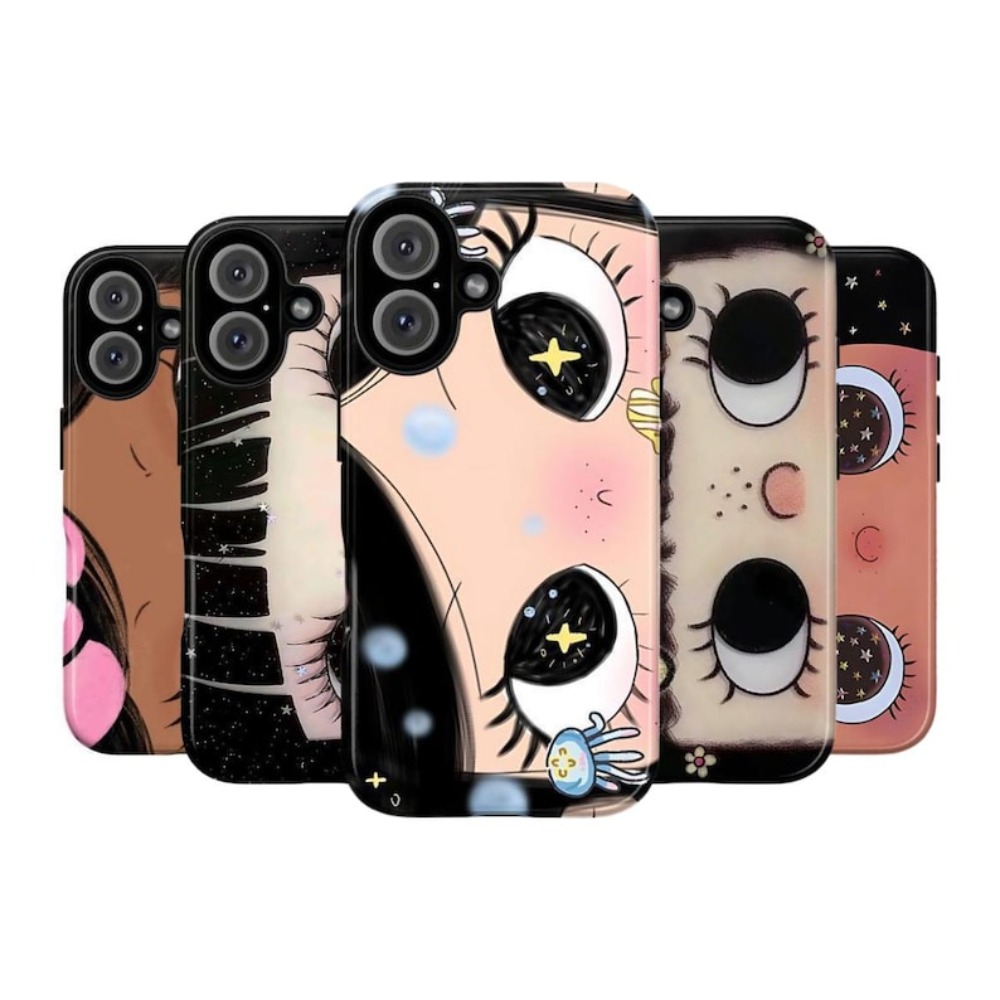 phone case stylish phone case featuring a   comic girl with   designed in a retro collage   compatible with for iphone 17 16 15 14 13 and 12 pro  