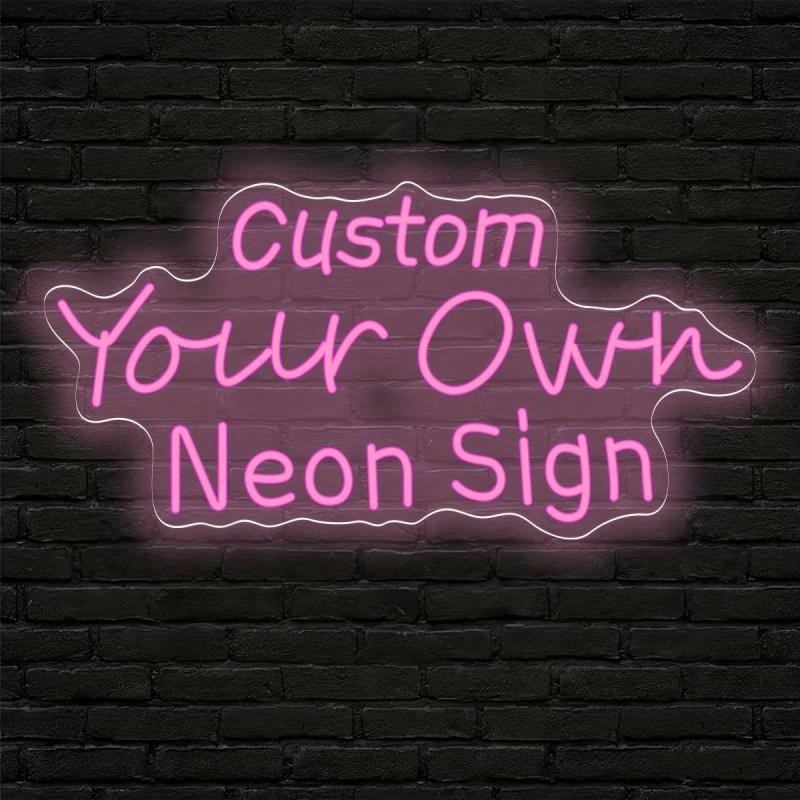 Personalized Custom Text LED Neon Light, USB Powered