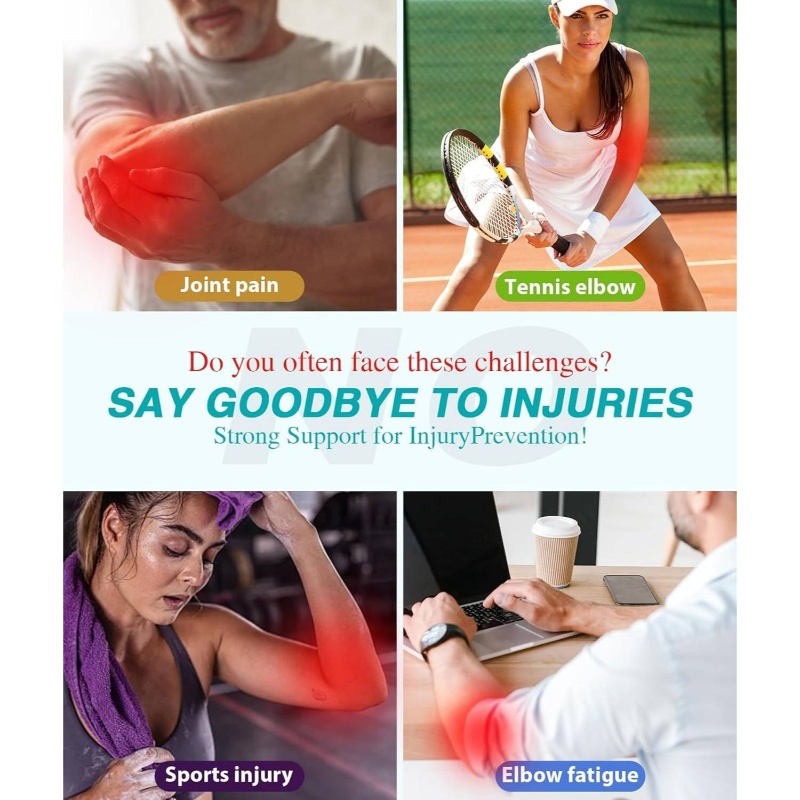 Adjustable Elbow Brace with Ulnar Nerve Entrapment & Cubital Tunnel - Stabilizing Splint for Tennis Elbow, Tendonitis, - Heavy Duty Support with Sturdy Padding - Battery-Powered (AA) - for Men & Women - Fits Most Elbows - Ideal for Sports, Work