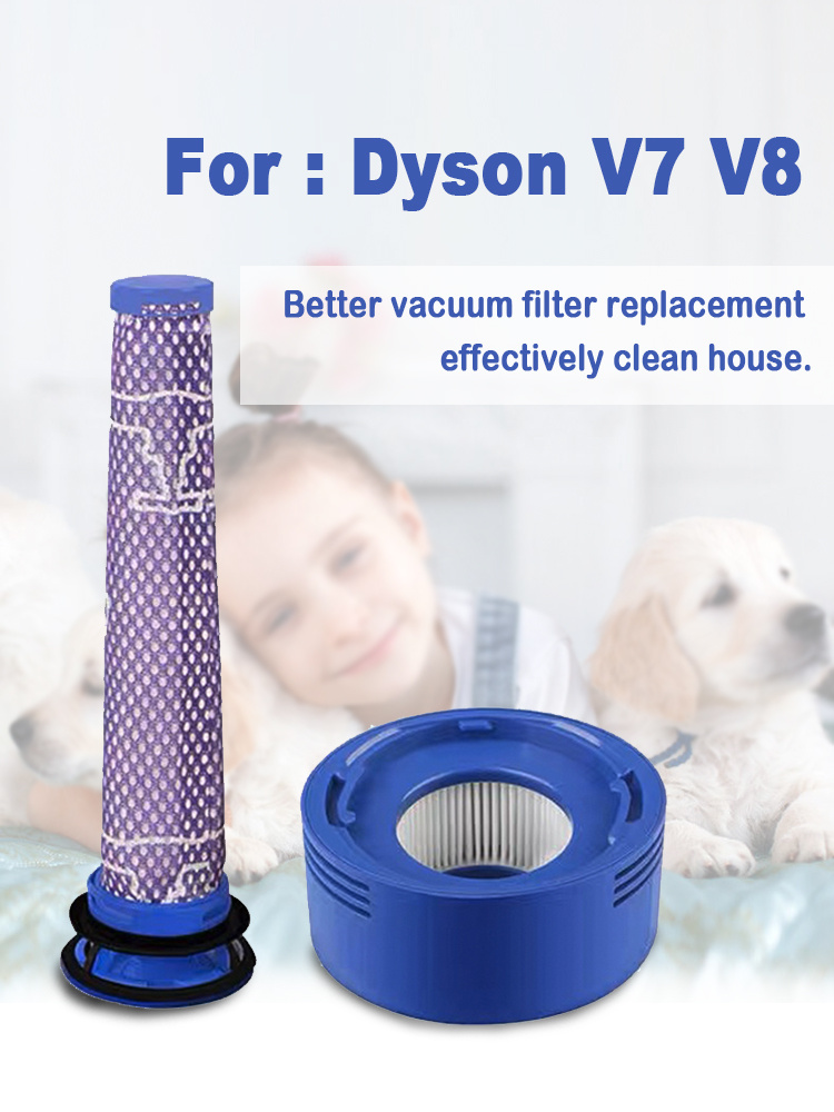 replacement pre filter compatible with   v7 v8 vacuum cleaners washable filter post filter parts and accessories details 3