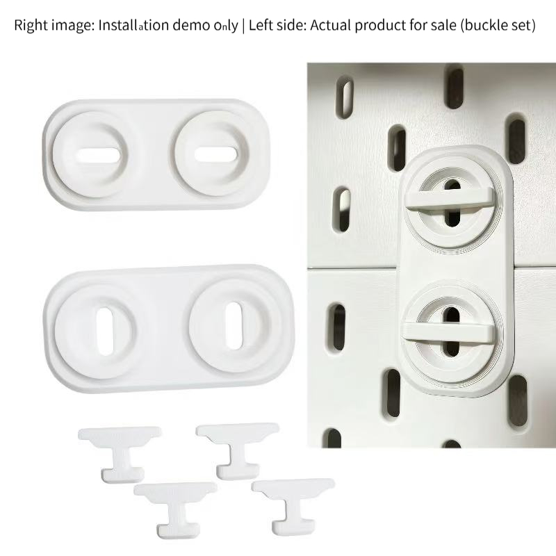 TEMU Skadis T- Connection, 2pcs Set, Heavy-duty 360° Connector For Pegboards - Connects In All Directions (up, Down, Left, Right) - , Space-saving,