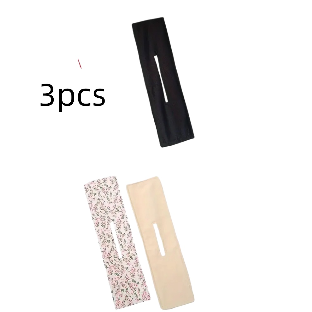 TEMU 3-pack Elegant Hair Curlers - Heat Resistant And Fragrance-free, Versatile For Bun/crown Styling And Enhancement, Suitable For Thin/thick Hair,