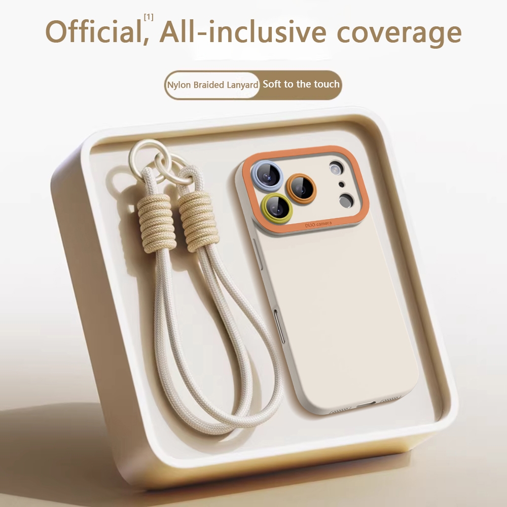 TEMU Phone Case - A Solid Color Won'. New 17 Pro Max Case, 16 Case, Full-coverage Shockproof Protective Cover For 17 With Lanyard, Premium 15 Couple,