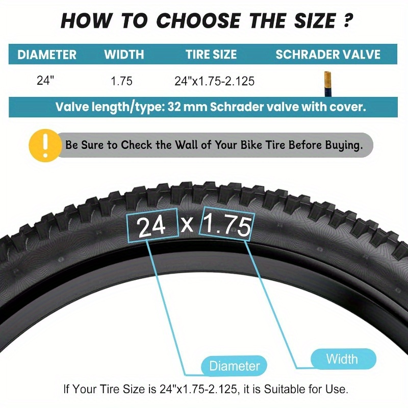 2pcs high end bicycle inner tube 16 18 20 22 24 26 27x1 75