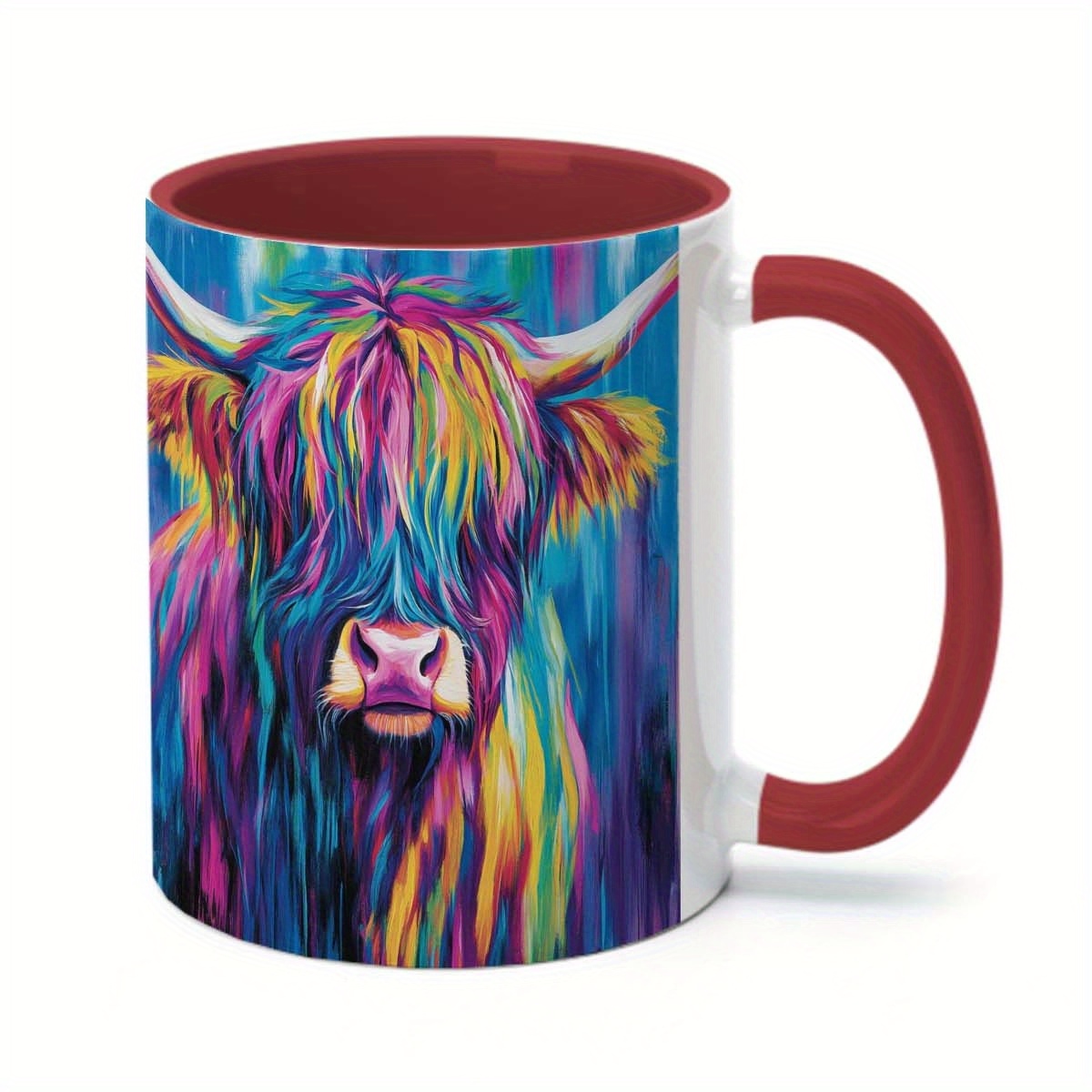 cows ok mug, cute funny mug, gift f new year valentine's day, ceramic mug,  11oz single pack - home & kitchen - Temu Australia