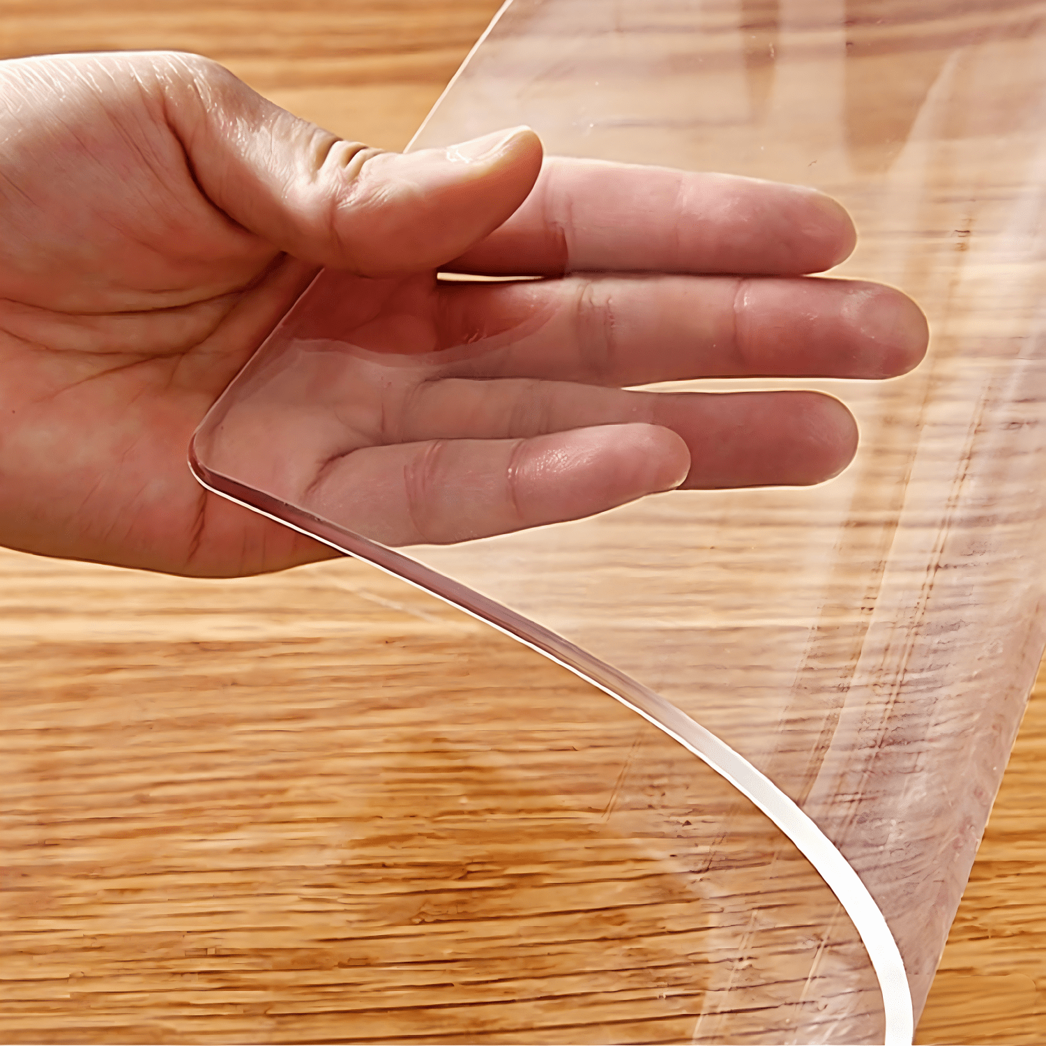 photo de l'article housse de protection transparente pour bureau, couverture de bureau en plastique de 2,0 mm dépaisseur, couverture de protection transparente en pvc pour bureau, tapis de bureau et tapis décriture, convient aux bureaux de bureau, de café et de restaurant