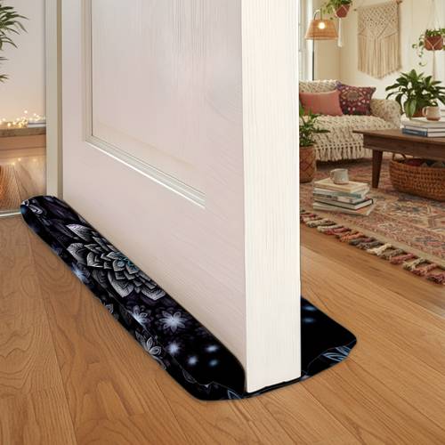 imagen del artículo tira cortavientos para puerta, 1 pieza, tira de para huecos de puerta, parte inferior de puerta a prueba , hueco de puerta a prueba , ventana a prueba y lluvia, tabla a prueba y cortavientos, tira cortavientos para puerta ajustable