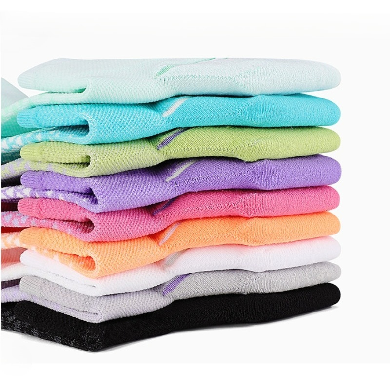 E-shop 6 Paar Damen Kompressionssocken mit niedrigem Schnitt - Gepolsterte Ferse und Knöchel, Lauf, Wander- und Joggingsocken mit Kompressionspassform