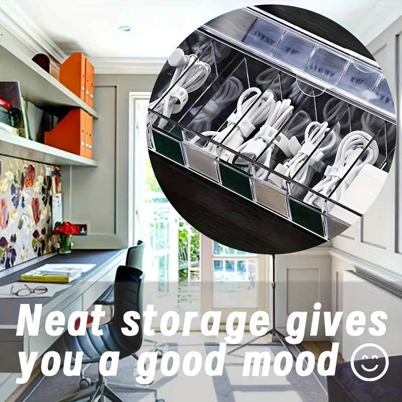 20pcs Silicone Cable Ties for Versatile Cord Organization