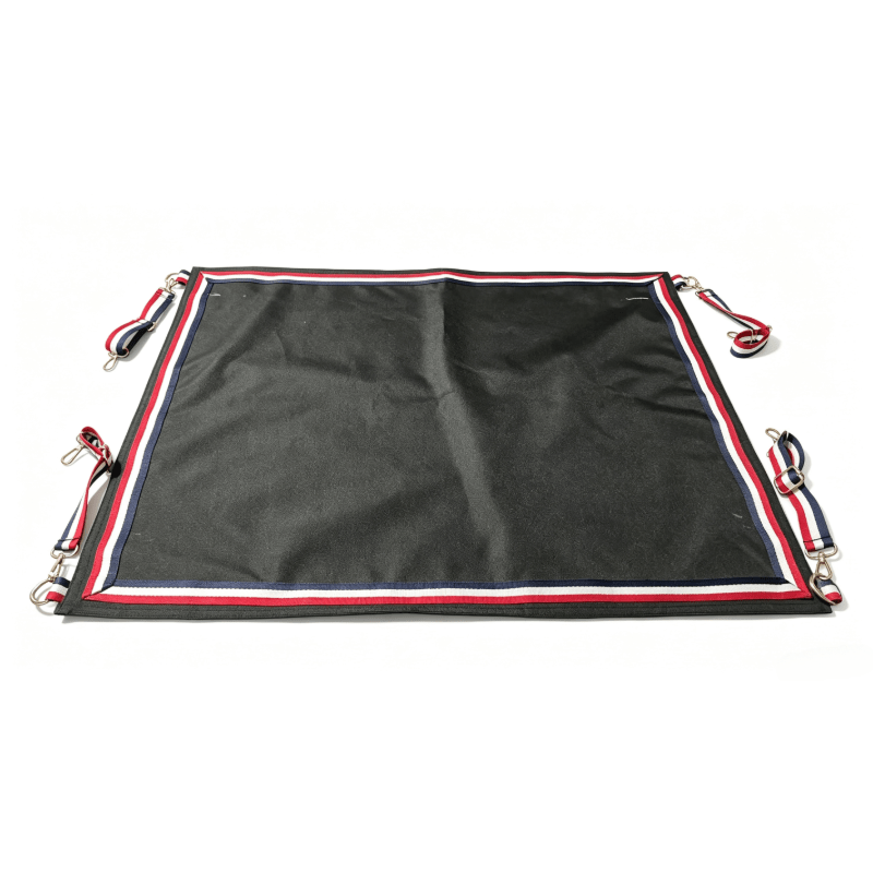 TEMU Rideau de clôture stable et ajustable, tissu Oxford imperméable épaissi, boucle en métal, rideau de séparation stable, clôture pour chevaux