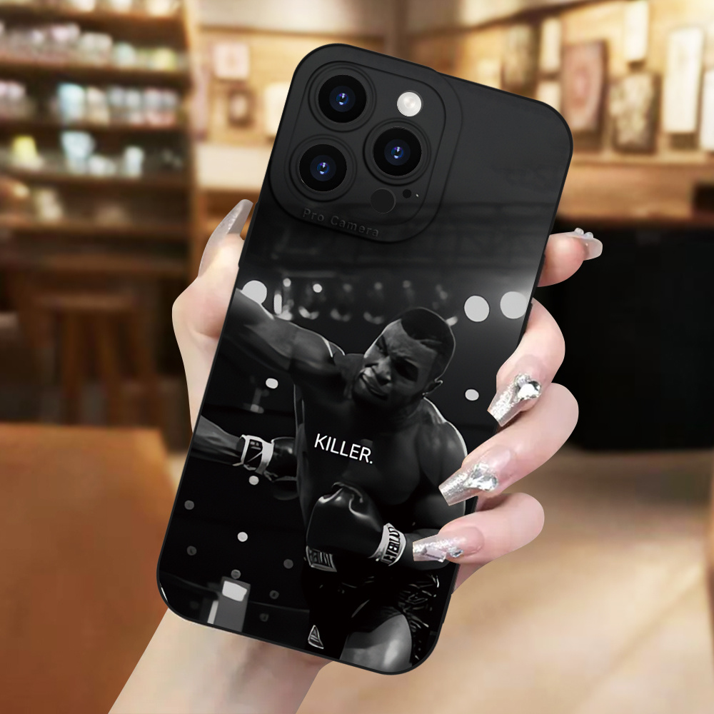 Etui za telefon - Etui za telefon - Luksuzen in edinstven mat črn etui za telefon z motivom Angel Eye Boxing Killer za Iphone 17, združljiv z